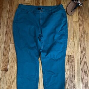 Plus size teal jeans size 22